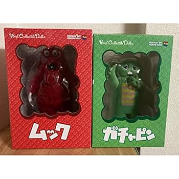 メディコムトイ VCD ガチャピン ムック リアルフィギュア ２体セット 未開封 メディコムトイ VCD ガチャピン ムック リアルフィギュア 2体